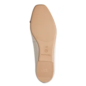 Tamaris Ballerines Ivoire Cuir