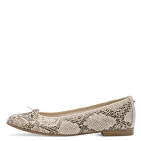 Tamaris Ballerines Beige Cuir