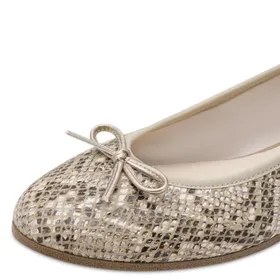 Tamaris Ballerines Beige Cuir