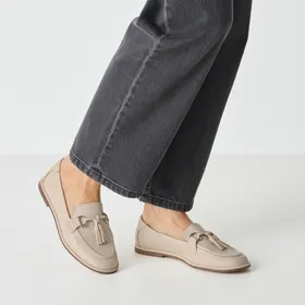 Tamaris Mocassins Ivoire Cuir