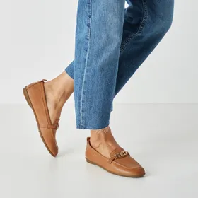 Tamaris Mocassins Cognac Leer