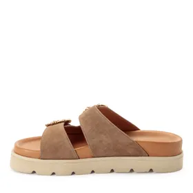 Tamaris Mules Taupe Suède