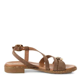 Tamaris Sandales Taupe Cuir