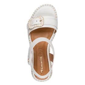 Tamaris Sandales Blanc Cuir