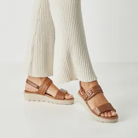 Tamaris PureRelax Sandalen Cognac Leder