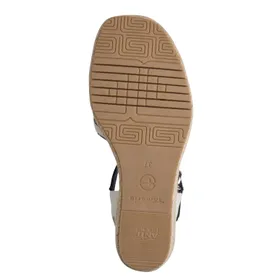 Tamaris Sandalen Blau Textil
