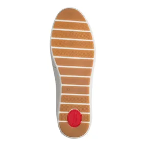 Mocassins Wit Leer