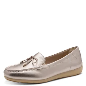 Mocassins Goud Leer