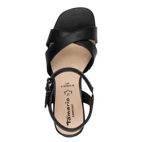 Tamaris Comfort Sandalen Zwart met Hak