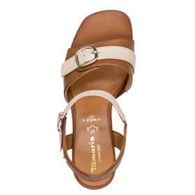 Tamaris Comfort Sandals Ivory Leather