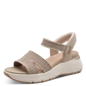 Tamaris Comfort Sandals Taupe Wide Fit