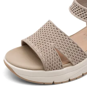 Tamaris Comfort Sandals Taupe Wide Fit