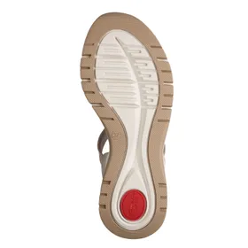 Tamaris Comfort Sandals Taupe Wide Fit
