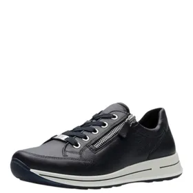 Sneakers compensé Bleu Cuir