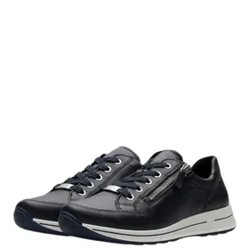 Sneakers compensé Bleu Cuir