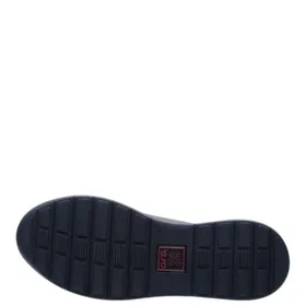 Sneakers compensé Bleu Cuir