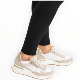 Sneakers Beige Leather