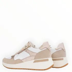 Sneakers Beige Leather
