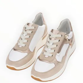 Sneakers Beige Leather