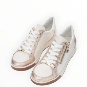 Sneakers Beige Leather