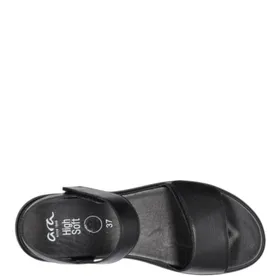 Sleehaksandalen Zwart Leer