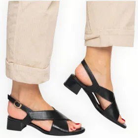 Sandales Noir Cuir