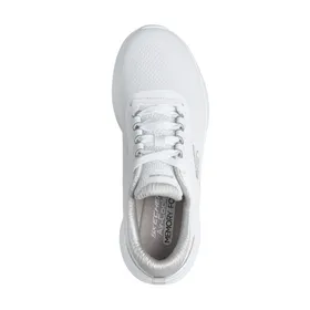 Wedge Sneakers White Silver