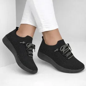 Ballerinas Schwarz Textil