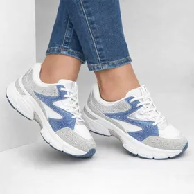 Sneakers met sleehak Grijs