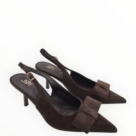 Slingback pumps Brown