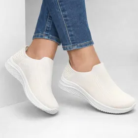 Sneakers Slip-on Weiß Textil