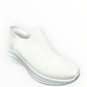Sneakers Slip-on Weiß Textil