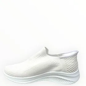 Sneakers Slip-on Weiß Textil