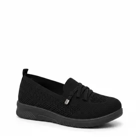 Ballerinas Schwarz Textil
