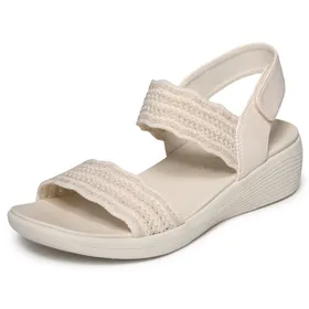 Skechers Arya Sandales Beige Textiel