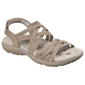 Skechers Reggae Slim Sandals Taupe Textile