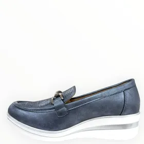 Mocassins compensés Bleu