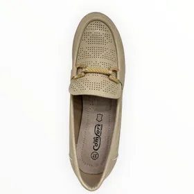 Mocassins Compensés Beige