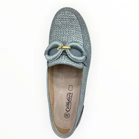 Mocassins compensés Bleu