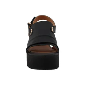 Mustang Sandales compensées Noir