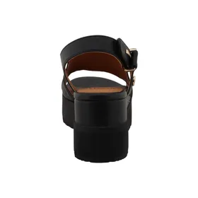 Mustang Sandales compensées Noir