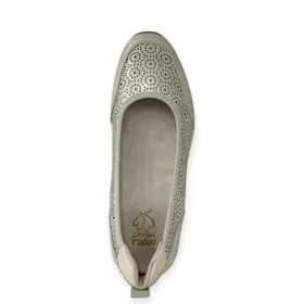 Double Heart Ballerines Or
