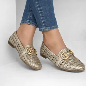 5PM Matera Sassi Mocassins Or Cuir