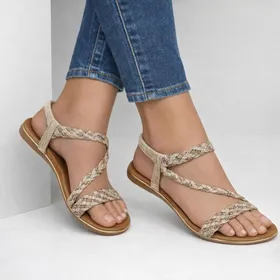 Double Heart Sandalen Gold
