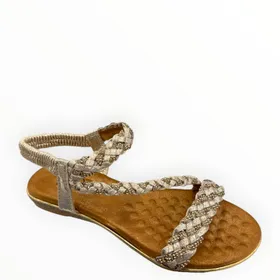Double Heart Sandalen Gold