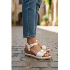 Sleehaksandalen Wit