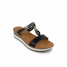 Keilsandalen Schwarz