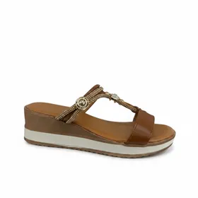 Keilsandalen Camel