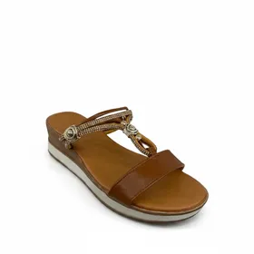 Keilsandalen Camel