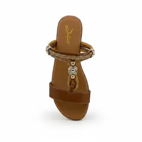 Keilsandalen Camel